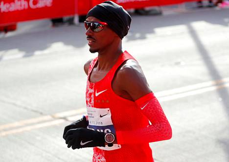 Mo Farah osallistui viime vuoden lokakuussa Chicagon maratonille