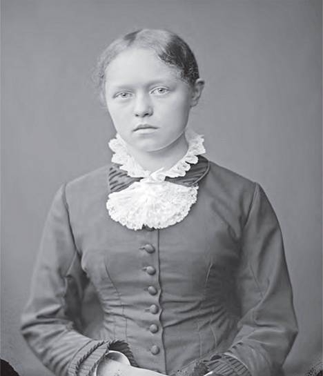 Helene Schjerfbeck vuonna 1880 eli 18-vuotiaana Daniel Nyblinin potretissa.