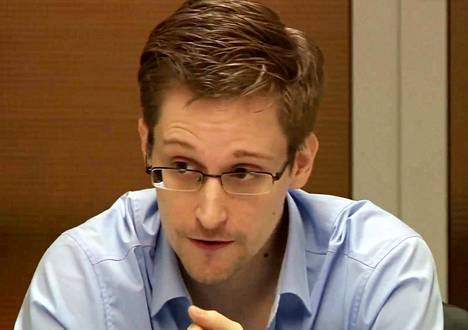 Edward Snowden kuvattuna Moskovassa tammikuussa 2014.