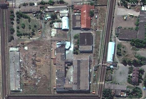 Satelliittikuvaa 30. heinäkuuta Olenivkan vankilasta.