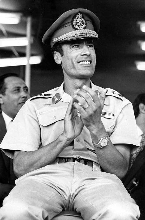 Libyan diktaattori Muammar Gaddafi (1942–2011).