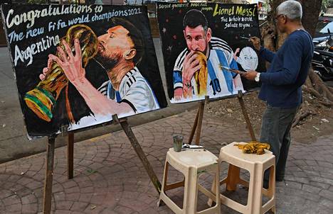 Artists are also making the most of Lionel Messi. 