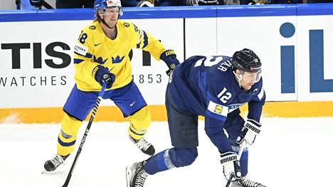 Marko Anttila väänsi ja raastoi Ruotsia vastaan. Ruotsi voitti rangaistuslaukauskilpailussa.