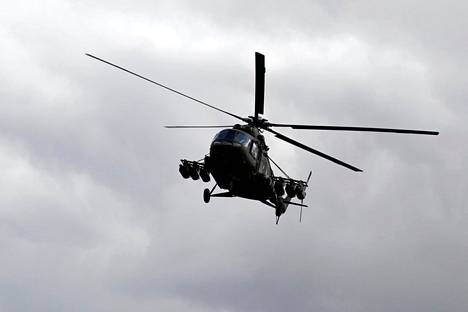 Ilmatilaloukkauksesta epäillään Mi-17-tyyppistä helikopteria. Kuva Puolasta vuodelta 2014.