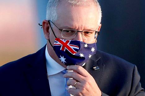 Australian pääministeri Scott Morrison Tokiossa 17. marraskuuta 2020.