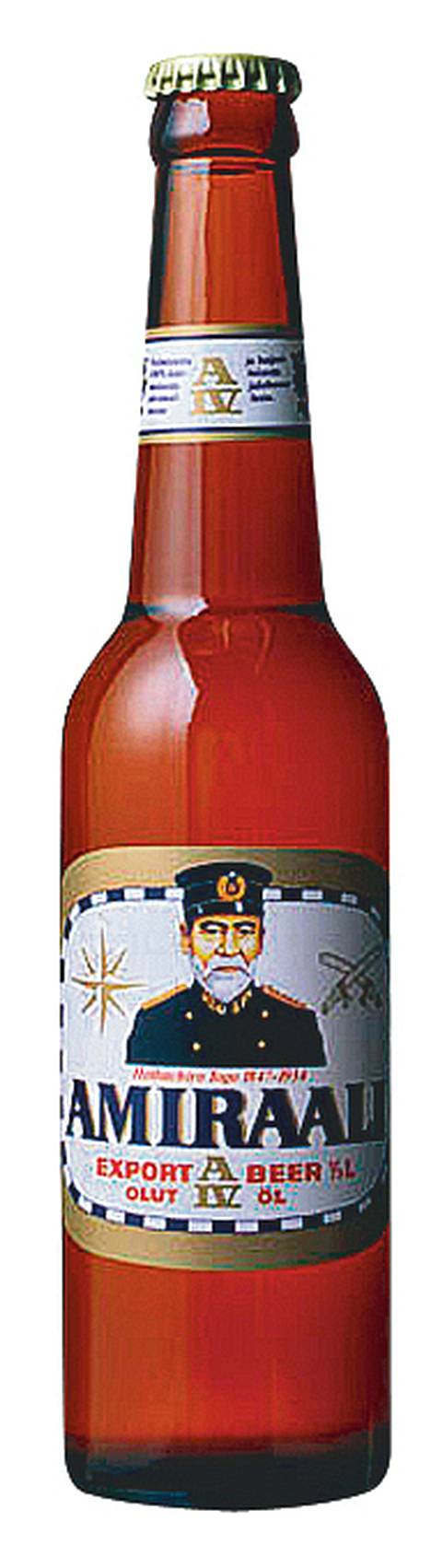 Amiraali Togoa juhlistavaa olutta myydään Japanissa tällaisessa pullossa.