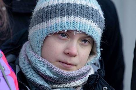 Uudet kunniatohtorinimitykset julkistettiin maanantaina promootion riemuvuoden avajaistapahtumassa. Kuvassa Greta Thunberg Jokkmokkin talvimarkkinoilla talvella 2020.