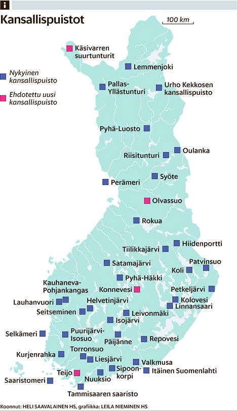 Metsästys ja moottorikelkat hiertävät aikeita perustaa neljä uutta  kansallispuistoa - Kotimaa 