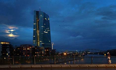 Euroopan keskuspankin pääkonttori Frankfurtissa.