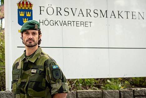 Prinssi, majuri Carl Philip osallistui Ruotsin puolustusvoimien pääesikunnan operaatioon vuonna 2020.
