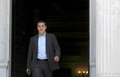 Kreikan pääministeri Alexis Tsipras harasi pitkään ja hartaasti velkojien vaatimuksia ja sopimusta vastaan.
