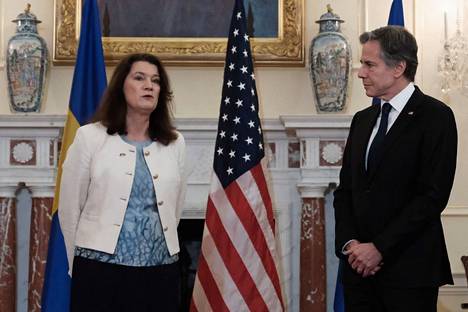 Ruotsin ulkoministeri Ann Linde tapasi Yhdysvaltain ulkoministeri Antony Blinkenin keskiviikkona.