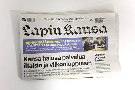 Rovaniemellä ilmestyvä Lapin Kansa siirtyy Kalevan omistukseen.