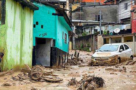 São Sebastiãon kaupungissa tulvi viikonloppuna pahasti.