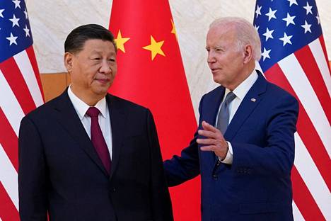 Kiinan presidentti Xi Jinping ja Yhdysvaltain presidentti Joe Biden tapasivat Indonesian Balilla pidetyn G20-kokouksen yhteydessä viime marraskuussa.