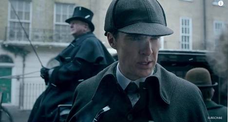 Benedict Cumberbatch näyttelee Sherlock Holmesia BBC:n Uusi Sherlock -sarjassa. 
