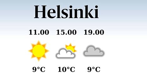HS Helsinki | Helsingissä iltapäivän lämpötila pysyttelee kymmenessä asteessa, päivä on sateeton