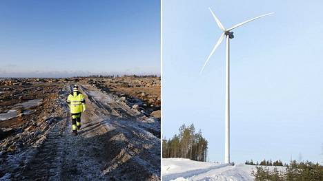 Tuulivoiman lisääminen laskisi sähköntuotannon kustannuksia merkittävästi uusien ydinvoimaloiden rakentamiseen verrattuna, Wärtsilä laski. Fennovoiman Hanhikivi 1 -työmaa vuonna 2016 ja Tuuliwatti Oy:n Ohavan tuulivoimapuisto vuonna 2013.
