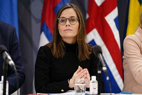 
Katrin Jakobsdottir jatkaa Islannin pääministerinä. Kuva Tanskan Kööpenhaminasta 3. marraskuuta.