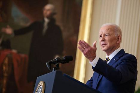 Yhdysvaltain presidentti Joe Biden piti keskiviikkona liki kaksituntisen lehdistötilaisuuden Valkoisessa talossa.