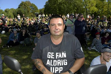 Hassan Zubier osallistui Turku ilman natseja -mielenosoitukseen viime lauantaina.