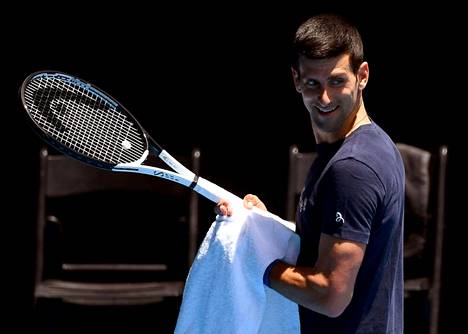 Novak Djokovic on harjoitellut kuluvan viikon ajan Australiassa.