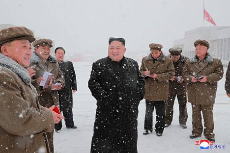 Kim Jong Un vieraili Samjiyonin piirikunnassa kuvassa, joka julkaistiin lokakuussa 2018. 