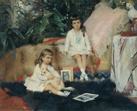 Edelfeltin maalaus Suuriruhtinaat Boris ja Kirill Vladimirovitš lapsina (1881).