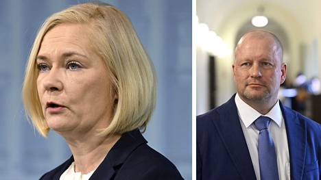 Perussuomalaisten Timo Vornanen kritisoi sisäministeri Mari Rantasta (ps), joka viittasi Vornaseen vappupuheessaan.