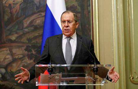 Venäjän ulkoministeri Sergei Lavrov torstaina Moskovassa.
