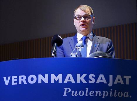 Pääministeri Juha Sipilä kommentoi verotusta tiistaina Vero2017-tapahtumassa Helsingissä.