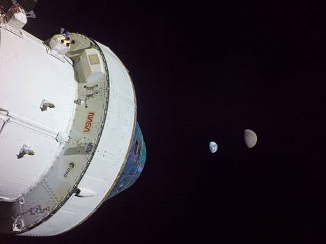 Kun Orion kävi kauimmillaan, se kuvasi Kuun ja Maan uudesta kulmasta. 