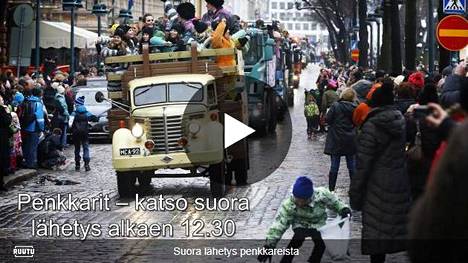Penkkariautot valtaavat Helsingin keskustan – HS:n suora lähetys auton lavalta ja reitin varrelta käynnissä