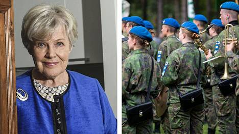 Puolustusministeri Elisabeth Rehn toi naisille mahdollisuuden vapaaehtoiseen asepalvelukseen vuonna 1995.