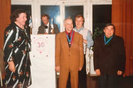 Hirvihaaran kartanon vanhainkodin 30-vuotisjuhlat vuonna 1982.