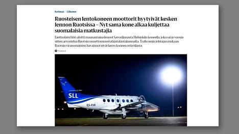 HS:n lokakuussa julkaisemassa uutisessa kerrottiin, että Suomessa lennot aloittanut kone joutui jo vuosia sitten Ruotsissa kahdesti vaaratilanteeseen. Se on eri kone kuin keskiviikkona ongelmiin joutunut kone. 