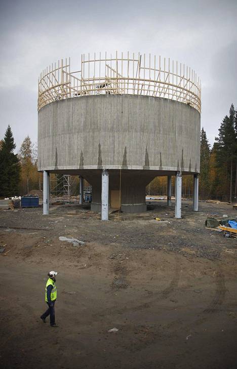 Jyväskylän Kangasvuoreen rakennettiin uusi vesitorni vuonna 2014.