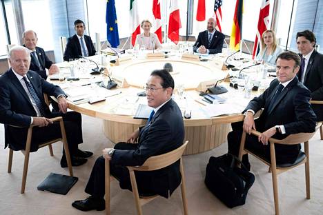 Hiroshimaan kokoontuneet G7-maiden johtajat  yrittävät muodostaa yhtenäisen rintaman monissa ajankohtaisissa kysymyksissä, joissa maiden edut eivät aina ole täysin yhteneväiset.