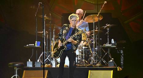 Keith Richards esiintyi Rolling Stonesin kanssa Nashvillessä 17. kesäkuuta.