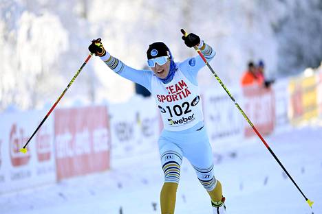 Riitta-Liisa Roponen hiihti Pyhäjärvellä toisen kerran 10 km:n (v) Suomen mestariksi. Ensimmäinen kerta oli vuonna 2007.