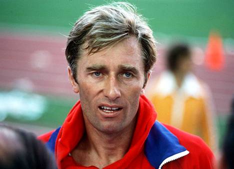 Viisiottelija Jim Fox kuvattuna Montrealin olympialaisissa vuonna 1976.