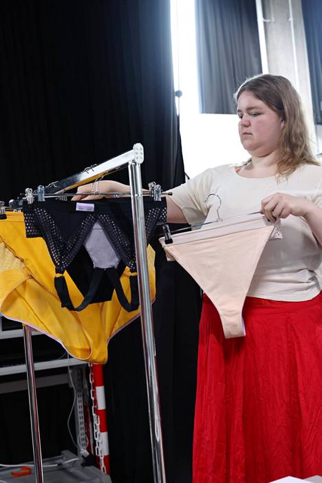 Together with three disability activists, Eeva Sundell designed an underwear concept that takes disability and mobility restrictions into account.