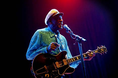 Chuck Berry esiintyi Helsingissä Messukeskuksessa vuonna 2008.