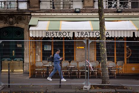 Fences and empty restaurants have been commonplace in the heart of Paris.