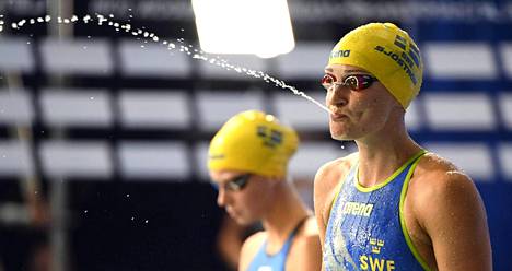 Ruotsin Sarah Sjöström uinnin Euroopan-mestaruuskilpailuissa Glasgow’ssa viime elokuussa.