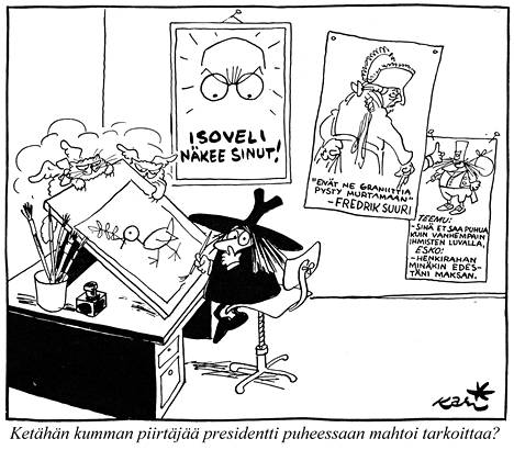 Kari Suomalainen aiheutti yhdellä kuvallaan skandaalin, jota voi verrata  Muhammed-pilakuvasta syntyneeseen kohuun – Tällaisia ovat ihaillun  pilapiirtäjän ikimuistoisimmat kuvat - Kulttuuri 