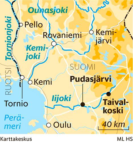 Iijoen tulva kääntyi laskuun Pudasjärvellä - Kotimaa 