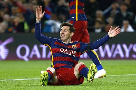 FC Barcelonaa edustava Lionel Messi pelasi Real Madridia vastaan Barcelonassa lauantaina.