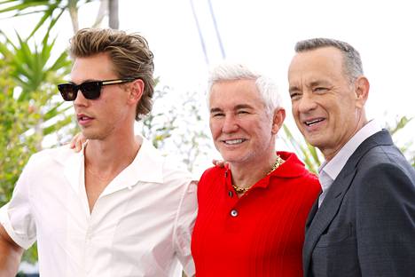 Austin Butler, Baz Luhrmann ja Tom Hanks osallistuivat Elvis-elokuvan ensi-iltaan torstaina 26. toukokuuta Cannesin elokuvajuhlilla.