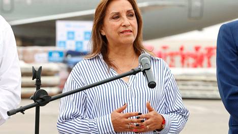 Perun presidentti Dina Boluarte.
